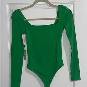 NWT Aritzia Contour Green Bodysuit